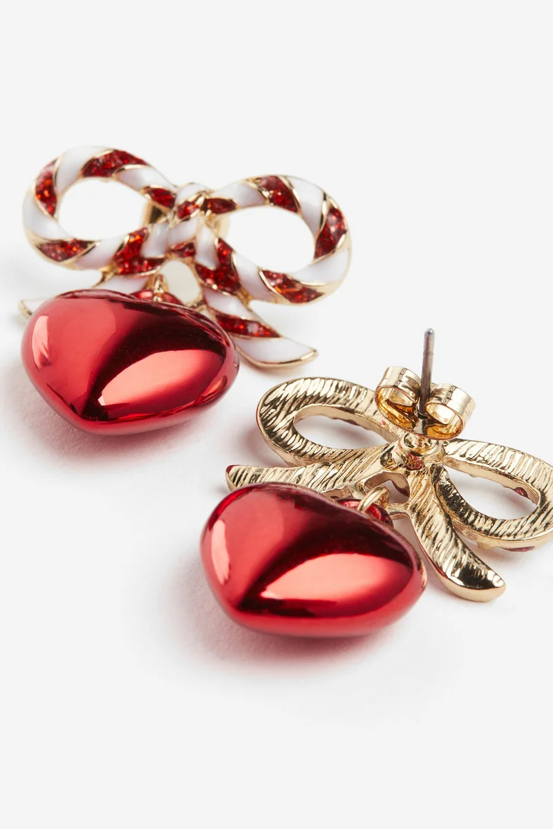 H&M Heart-shaped earrings