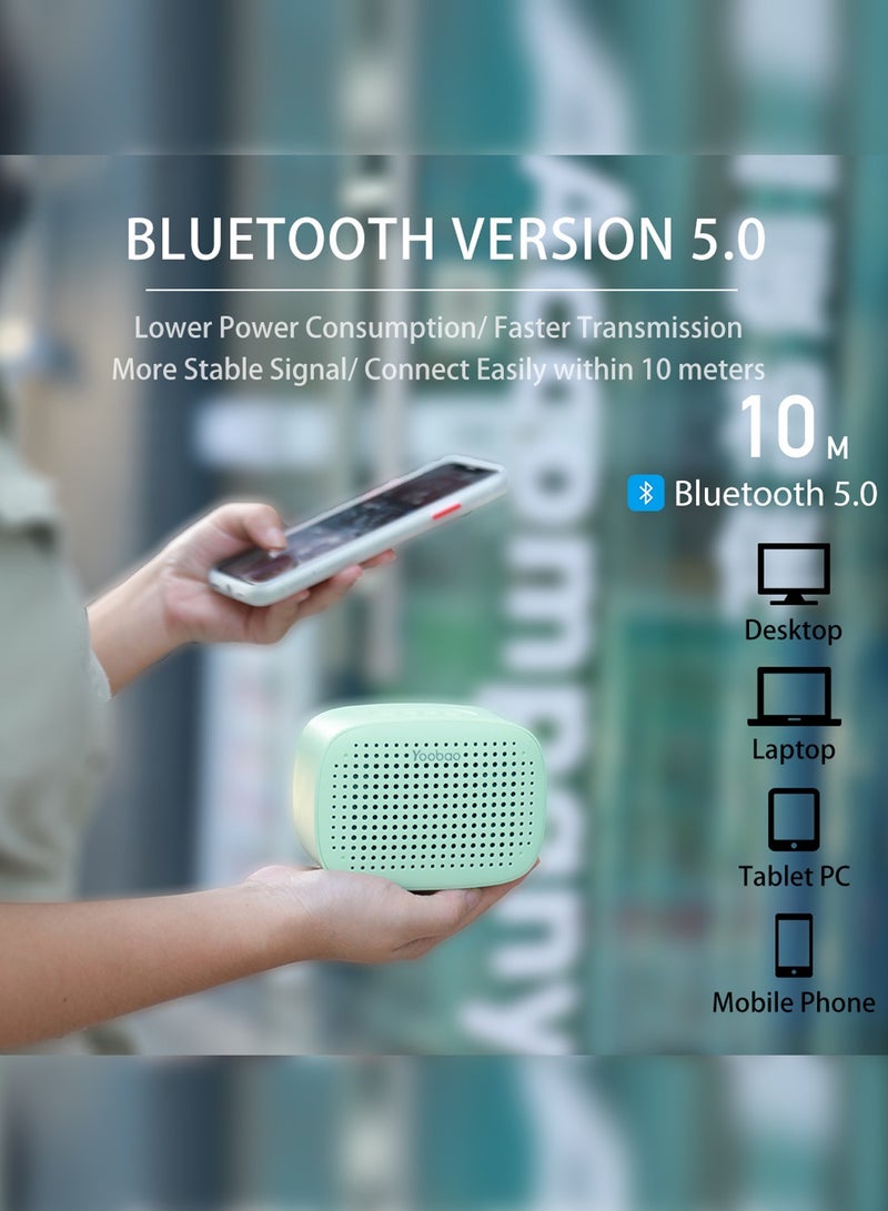 Yoobao Bluetooth Speaker,Portable Wireless Speaker 2000mah Capacity Green - Image 3