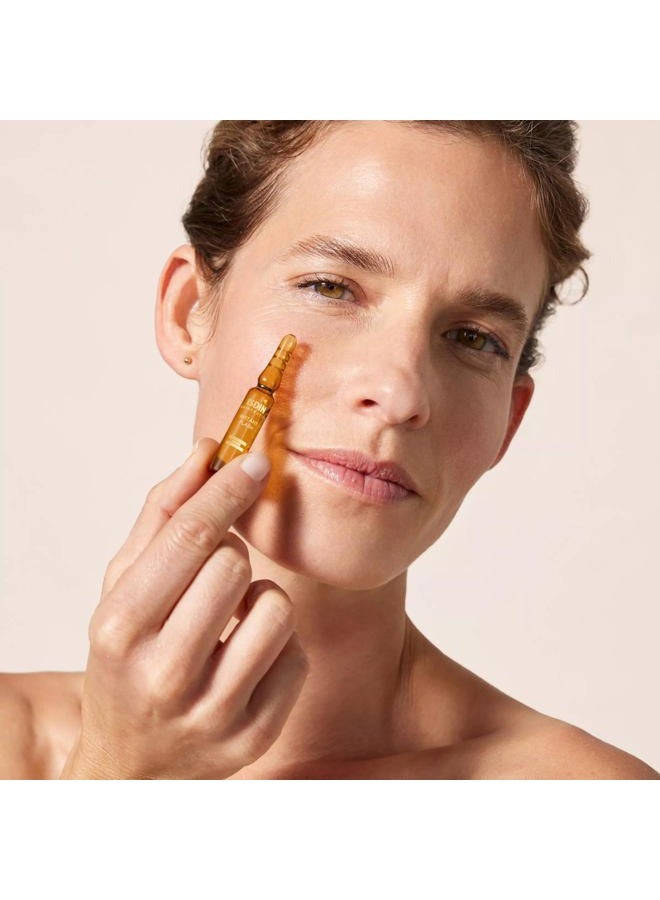 ISDIN سيروم إيسدينسيوتيكس فلاش فوري لشد الوجه ورفع البشرة مع مضادات الأكسدة وحمض الهيالورونيك - 5 أمبولات، 0.06FL OZ × 5 - Image 2