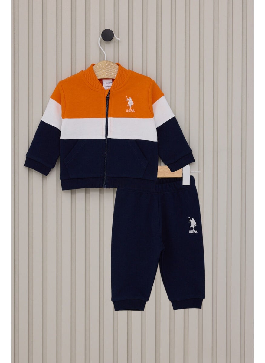 U.S. Polo Assn. - Us Polo Baby Boy 3-Piece Set USB2053 Orange - Image 1