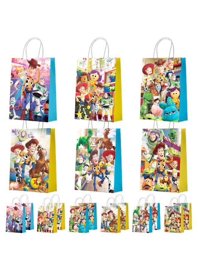 FRUITFUL PARTY 18pcs Toy Story Party Favor Bags Set – Toy Story Gift Bags, Candy Bags Kids Birthday Party Supplies, Goodie Bags for Toy Story Party Decorations Supplies - Image 1