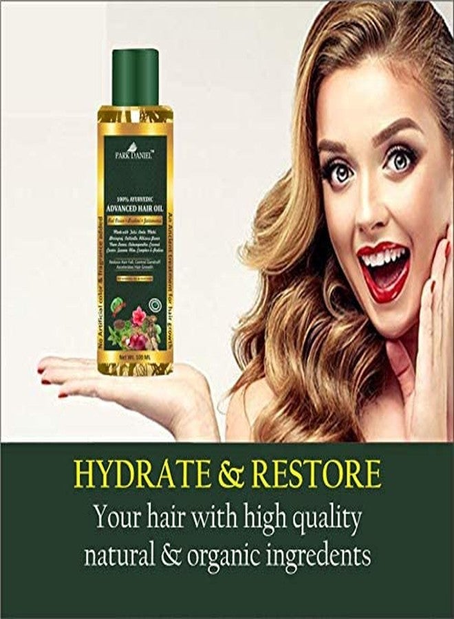 Park Daniel 100% Ayurvedic Advance Hair Oil- With Red Onion & Other 20 Natural oil Combo pack of 3 Bottles of 100 ml(300 ml), Yellow - Image 3