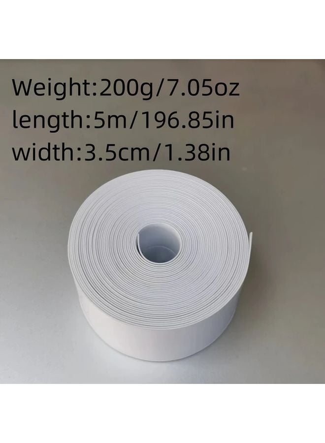 196.85 Inch Self Adhesive Waterproof Toilet Caulk Strip Bathroom Kitchen Seam Sealer Tape - Image 1