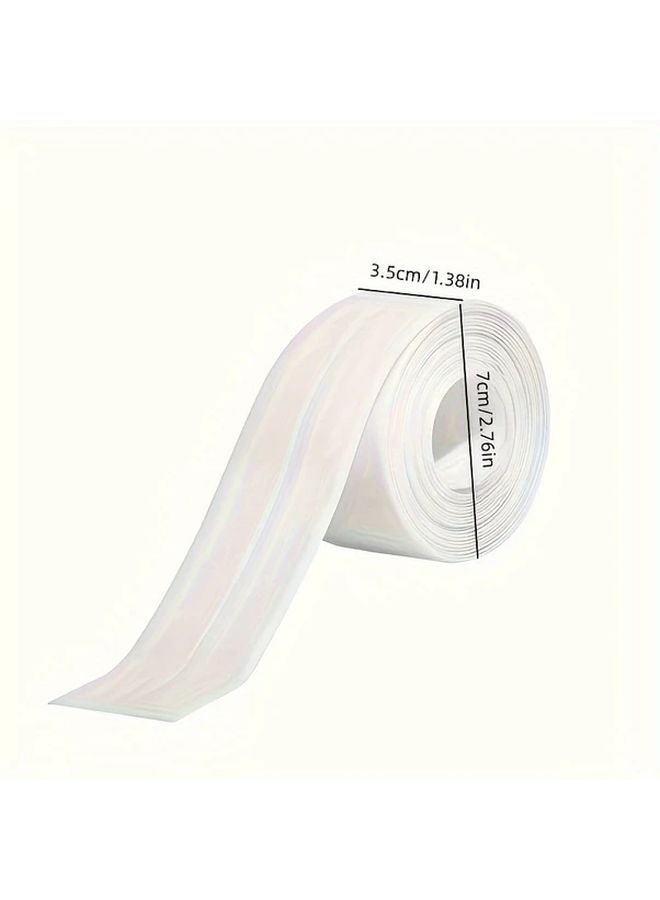 196.85 Inch Self Adhesive Waterproof Toilet Caulk Strip Bathroom Kitchen Seam Sealer Tape - Image 4