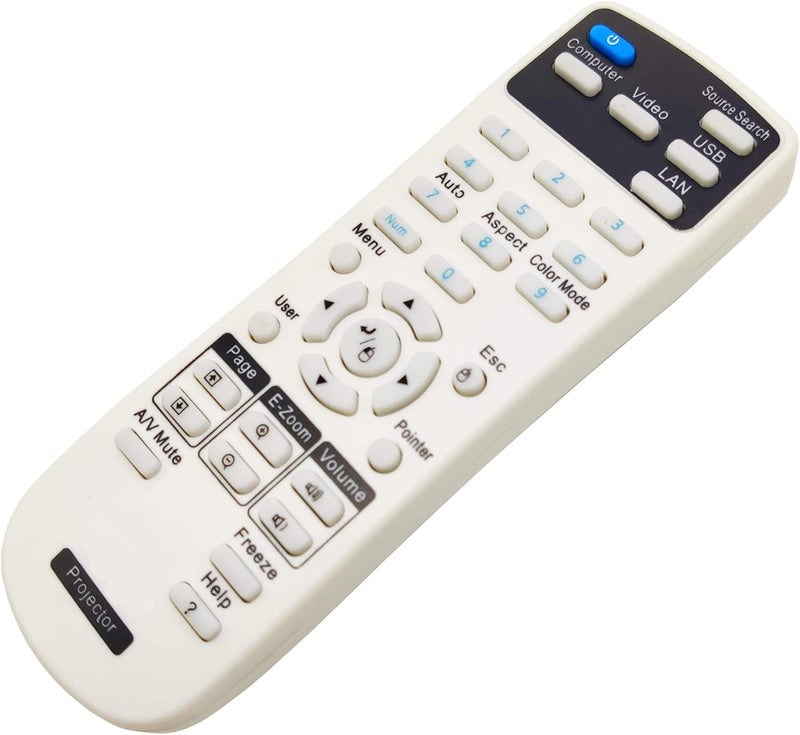INTECHING 2173589 Projector Remote Control for Epson BrightLink 675Wi/ 675Wi+/ 680Wi/ 685Wi/ 685Wi+/ 695Wi/ 695Wi+/ 696Ui/ 710Ui, PowerLite 670/ 675W/ 680/ 685W/ 700U - Image 1