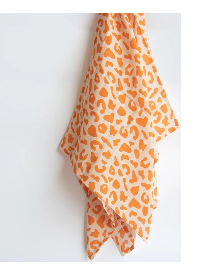 Yellow Doodle Yellow Doodle Organic Luxury Swaddles Set - Baby Animals / Wild & Free  - Image 2