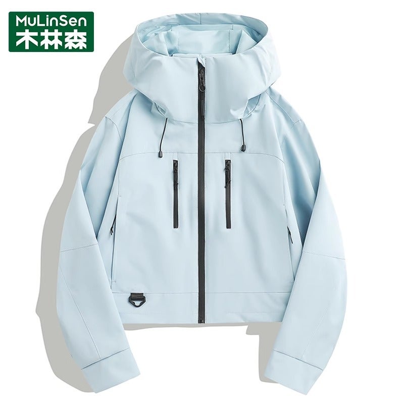Woodpecker Short Coat Women'S Charge Clothes 2025 Early Spring Korean Style Trendy Brand Waterproof Windproof Small Jacket Coat - Image 1