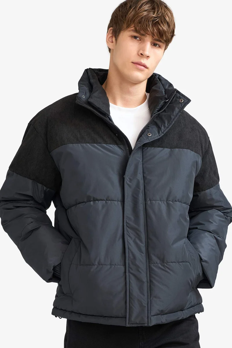 Defacto Oversize Fit with Pockets Lined Puffer Jacket