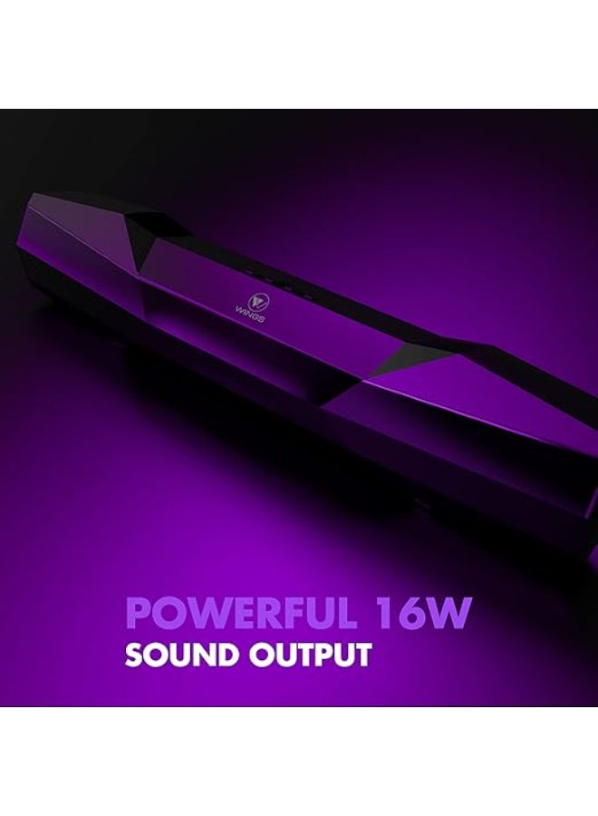 Wings Renewed - Wings Centerstage 100, 16W Soundbar, with 5.0 Bluetooth, Aux Input and 7 Hours Playtime - Image 3