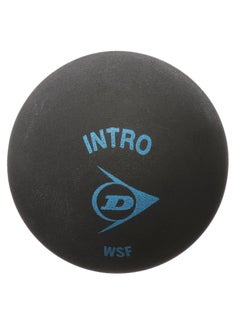 DUNLOP Intero 12X 1BBX Squash Ball – High-Performance, Standard, Black/Yellow 