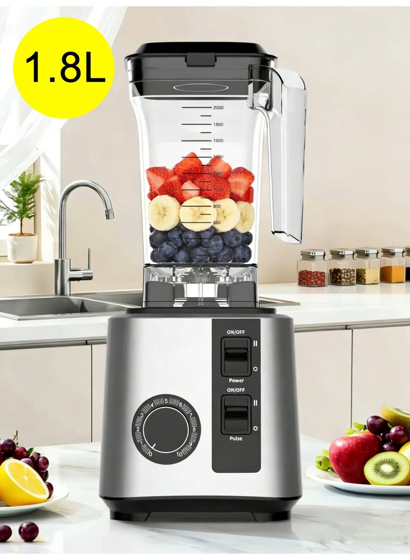 Blender,Smoothie Blender,Kitchen Countertop Blender,Crushed Ice,Frozen Fruits,Timed Setting,Adjustable Speed - Image 1