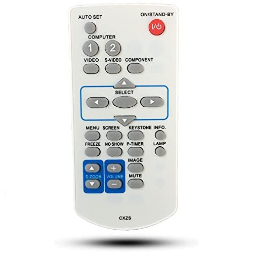 Kassionel Replacement Projector Remote Control Compatible for Eiki Projector LC-XBL30, LC-XBM21W, LC-XBM26, LC-XBM26W, LC-XBM31, LC-XBM31W, LC-XS31 - Image 1