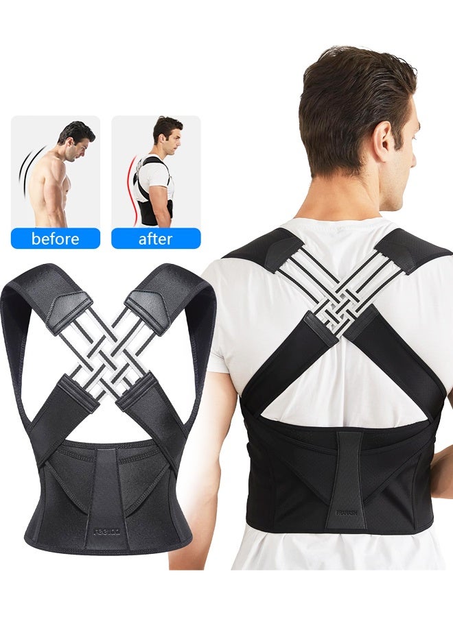 Posture Corrector for Women and Men,Adjustable Shoulder Straightener,Back Support Brace,Upper Spine scoliosis, hunchback - Image 2