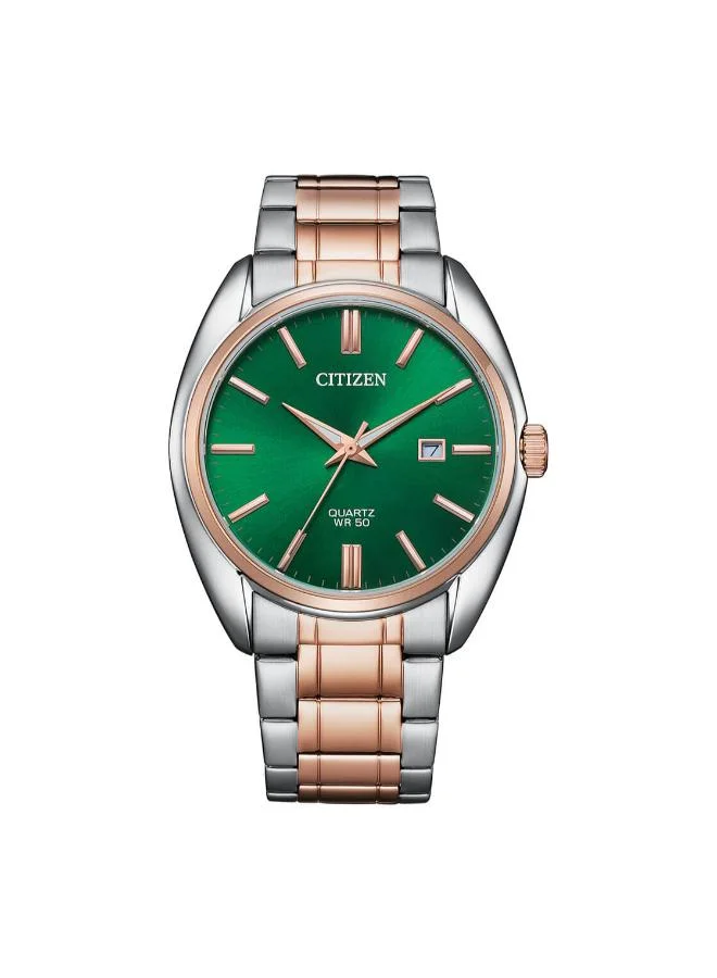 CITIZEN Men's Stainless Steel With Two-Tone Pink Gold Plating Quartz Men Watch BI5104-57Z - 41 mm