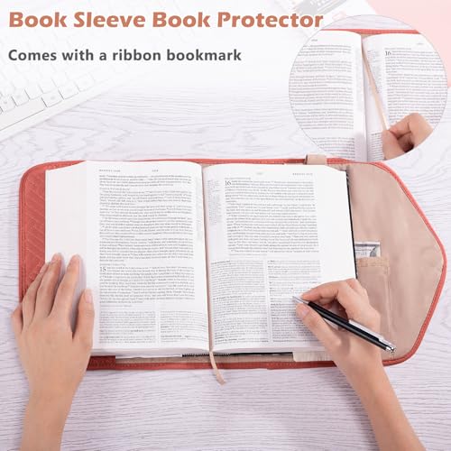 Aplufine غلاف كتاب قابل لإعادة الاستخدام من APLUFINE مع إغلاق مغناطيسي - غلاف كتاب قابل للتعديل لمحبي الكتب - واقي كتب للكتب الورقية - أغطية كتب للكتب الصلبة - حقيبة كتاب - حامل كتب - Image 3