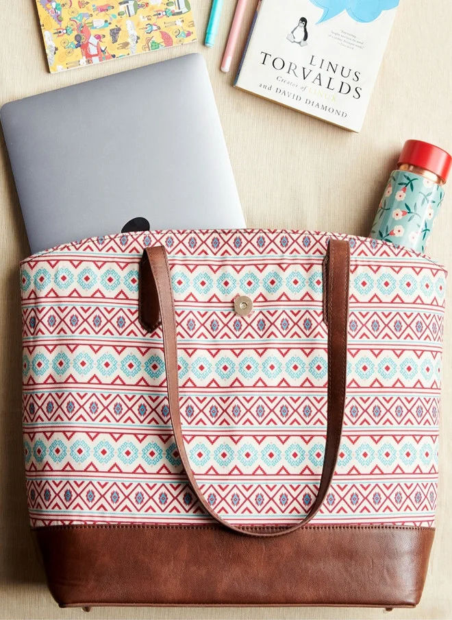 Chumbak TealbyChumbak Mercado Aztec Work Tote