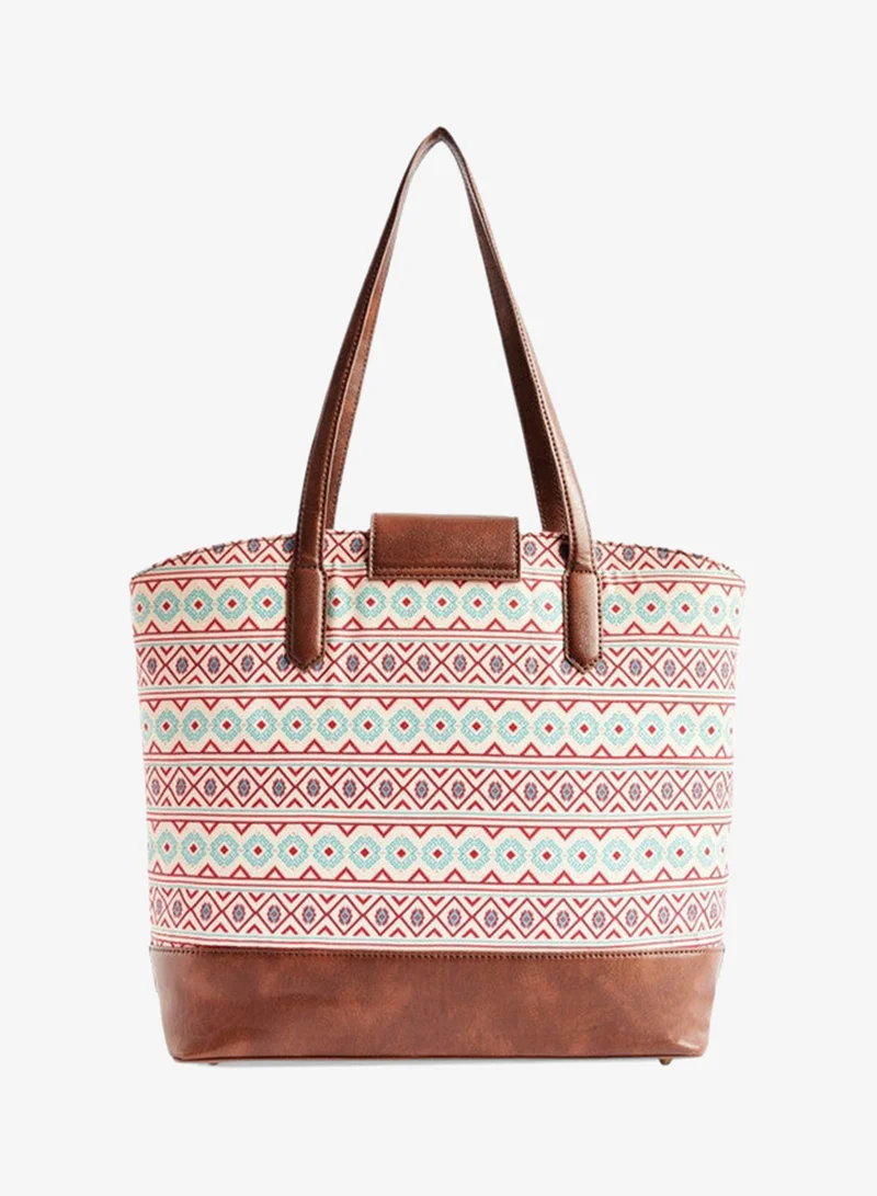 Chumbak Tealbychumbak Mercado Aztec Work Tote