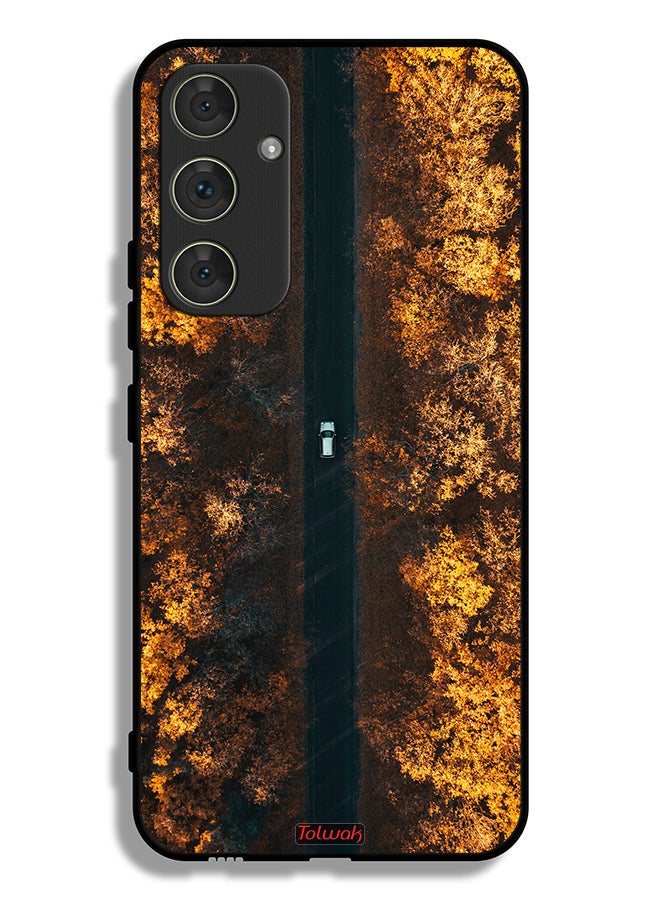 Tolwak Samsung Galaxy A54 5G Protective Case Cover Road In Autumn Trees - Image 1