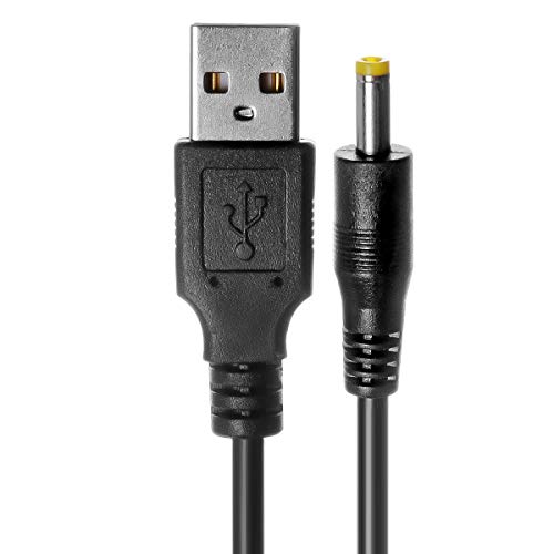 TENINYU USB 2.0 A Male to DC 4.0x1.7mm 5 Volt 24AWG DC Barrel Jack Power Cable 3FT (Max 2.5 Ampere Power Cable, Center PIN Positive), 2Pack - Image 5