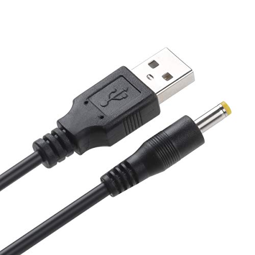 TENINYU USB 2.0 A Male to DC 4.0x1.7mm 5 Volt 24AWG DC Barrel Jack Power Cable 3FT (Max 2.5 Ampere Power Cable, Center PIN Positive), 2Pack - Image 3