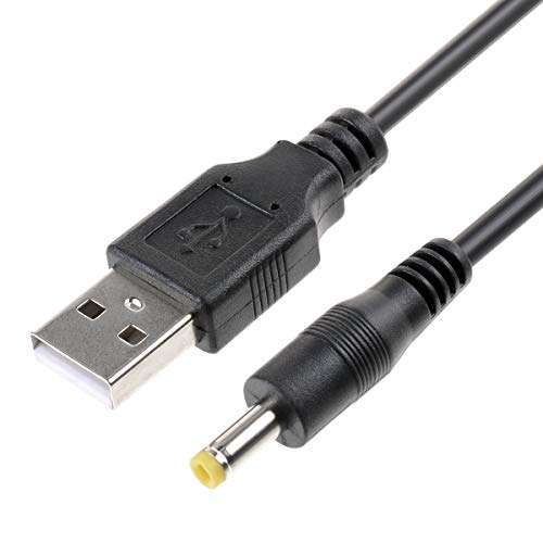 TENINYU USB 2.0 A Male to DC 4.0x1.7mm 5 Volt 24AWG DC Barrel Jack Power Cable 3FT (Max 2.5 Ampere Power Cable, Center PIN Positive), 2Pack - Image 2