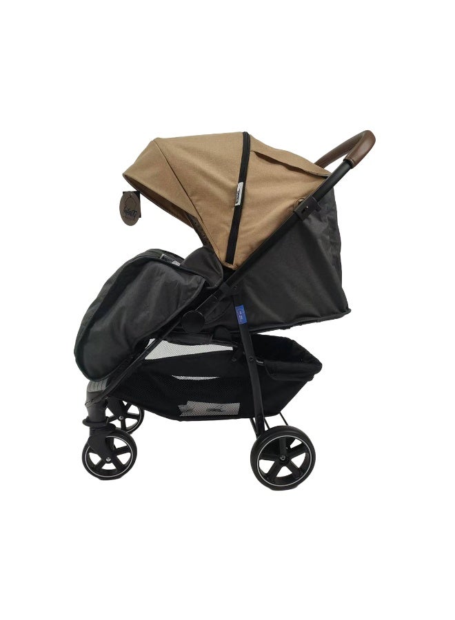 Infinity A comfortable and practical stroller from Infinity, suitable for daily outings and travel, with an elegant design and distinctive color (beige). - Image 2