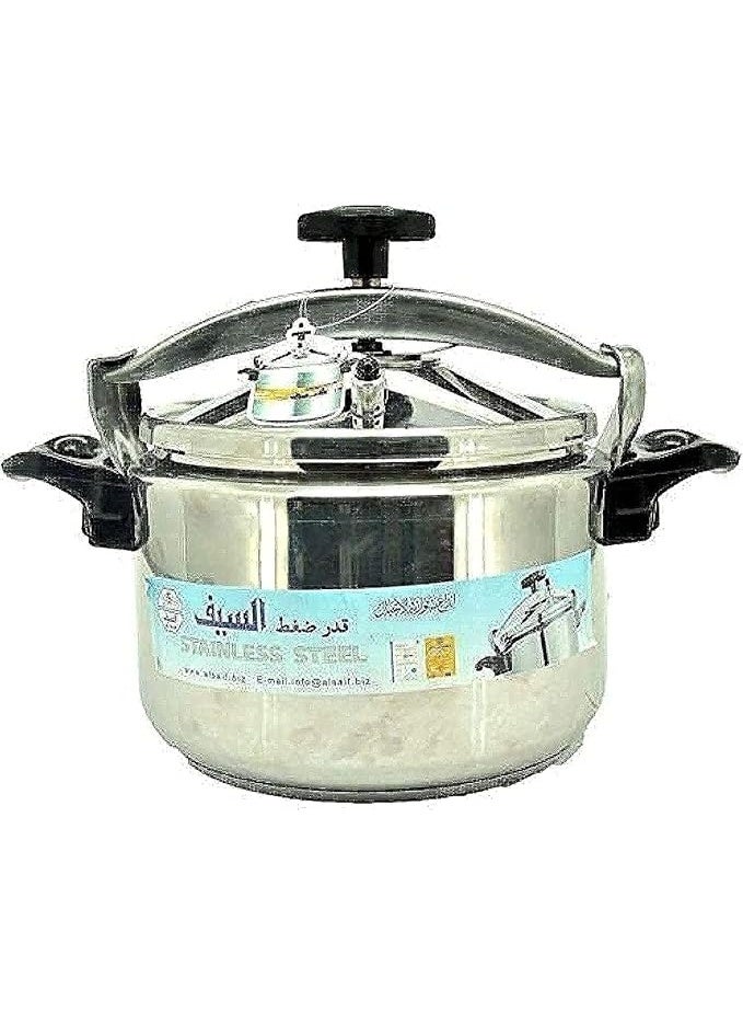 قدر ضغط من السيف الستانلس ستيل 15 لتر موديل K96015 فضي