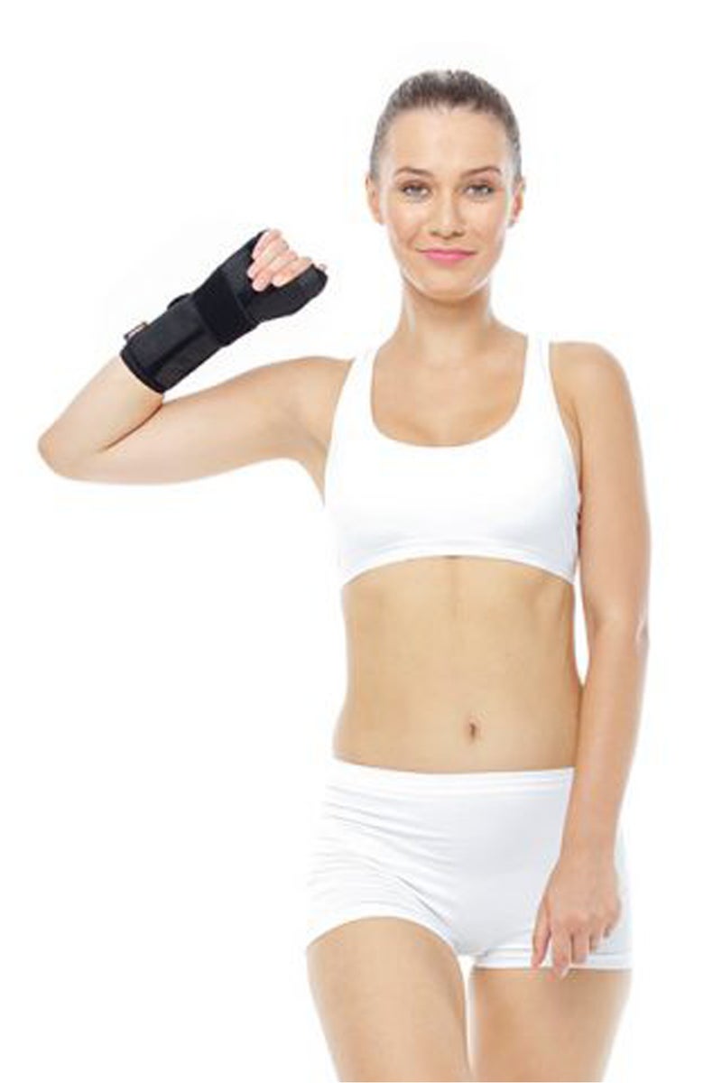 Orlex Neoprene Hand Wrist Splint with Thumb – Short & Long, Bacteriostatic, Medical-Grade Support, Adjustable & Comfortable, Made in Turkey