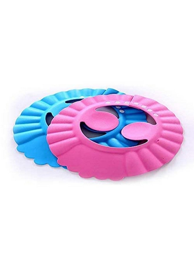 NOBILEA Baby Shower Cap Bathing Baby Wash Hair Eye Ear Protector Hat for New Born Infants babies Baby Bath Cap Shower Protection For Eyes And Ear - Multicolor - Image 3