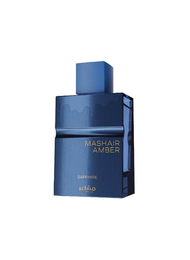 MASHAER Amber Sapphire Unisex Eau De Parfum, 100ML - Image 1