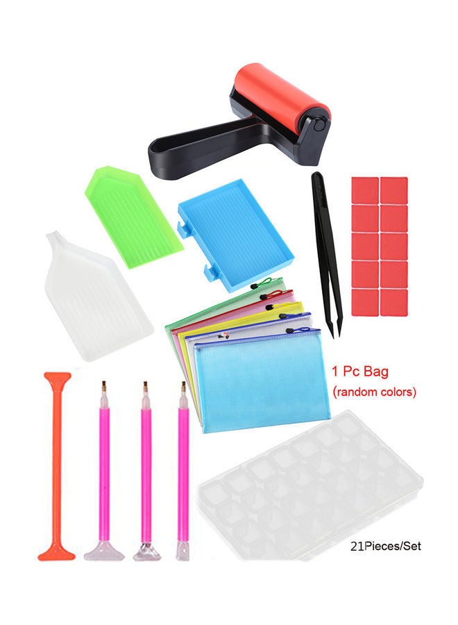 NIBEMINENT 21-Piece 5D Diamond Painting Tools Kit - Image 1