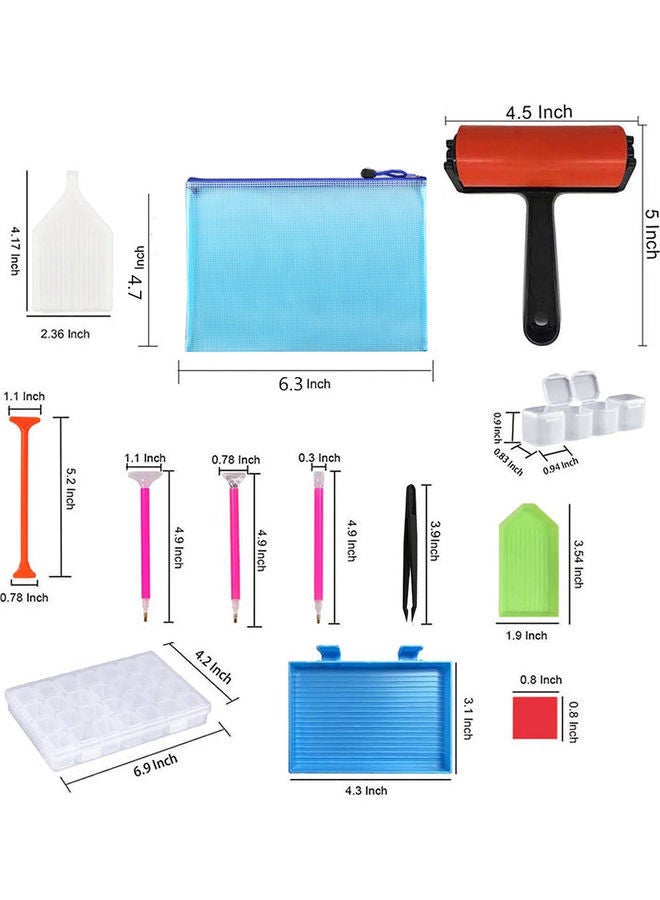 NIBEMINENT 21-Piece 5D Diamond Painting Tools Kit - Image 3