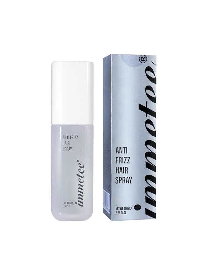 Immetee Antifrizz Hair Spray,Straight Fixation Styling Spray,Moisturising& Smooth straightener Hair Spray,Anti-Frizz Hair Straightening Protector & Detangler.(150ml/5.28fl.oz) - Image 1
