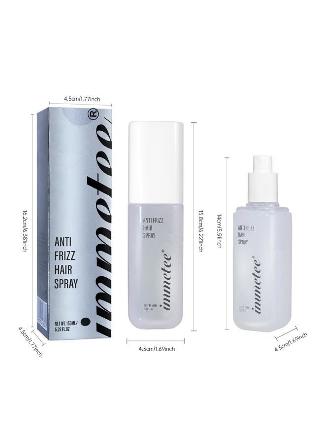 Immetee Antifrizz Hair Spray,Straight Fixation Styling Spray,Moisturising& Smooth straightener Hair Spray,Anti-Frizz Hair Straightening Protector & Detangler.(150ml/5.28fl.oz) - Image 2