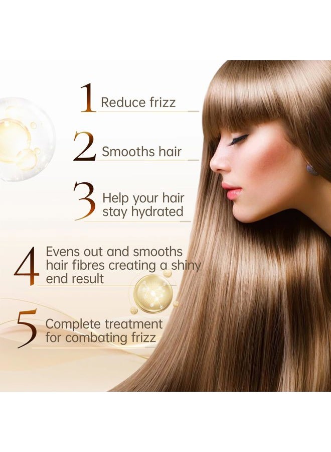 Immetee Antifrizz Hair Spray,Straight Fixation Styling Spray,Moisturising& Smooth straightener Hair Spray,Anti-Frizz Hair Straightening Protector & Detangler.(150ml/5.28fl.oz) - Image 5