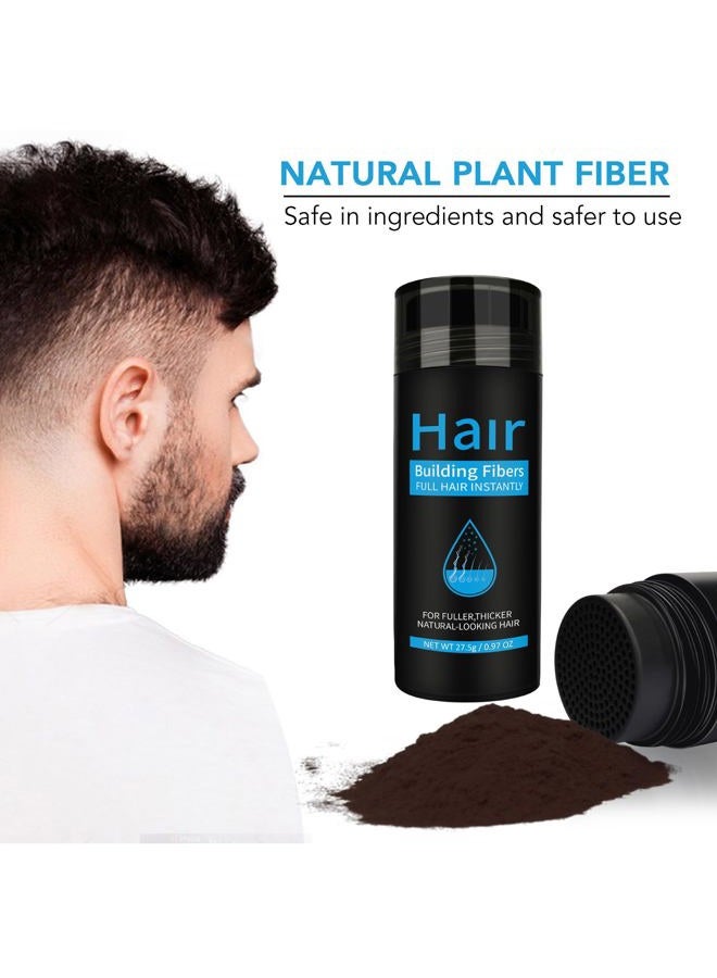 Find Back Hair Building Fibers, Hair Thickening Fibers for Thinning Hair & Bald Spots Thicker Fuller Hair in 15 Seconds Suitbable for Man and Woman 0.97Oz(Dark Brown) - Image 3