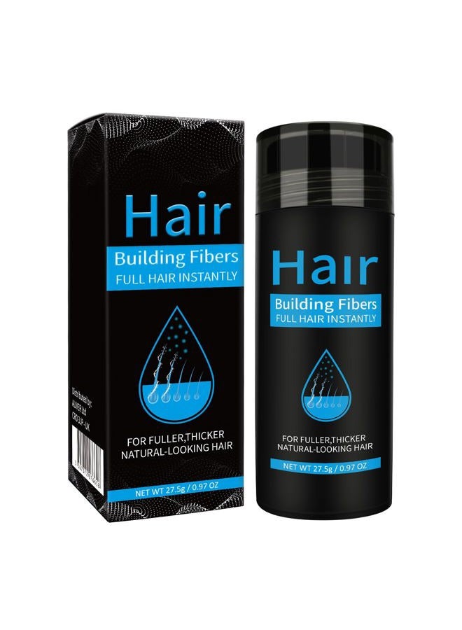 Find Back Hair Building Fibers, Hair Thickening Fibers for Thinning Hair & Bald Spots Thicker Fuller Hair in 15 Seconds Suitbable for Man and Woman 0.97Oz(Dark Brown) - Image 1