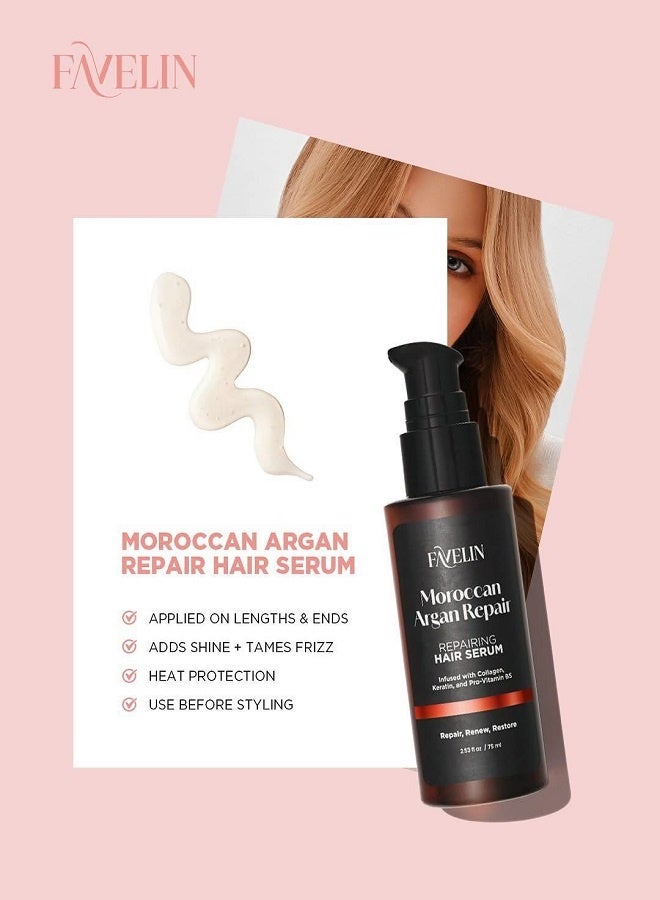 ڤاڨلين سيروم الأرغان المغربي لإصلاح الشعر بالكولاجين والكيراتين 75 مل - Image 2
