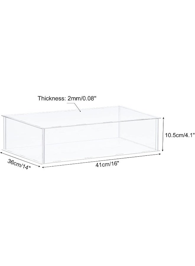 TPGP Acrylic Display Case Plastic Box Clear Assemble Dustproof Showcase 41X36X10.5Cm For Collectibles Items - Image 2