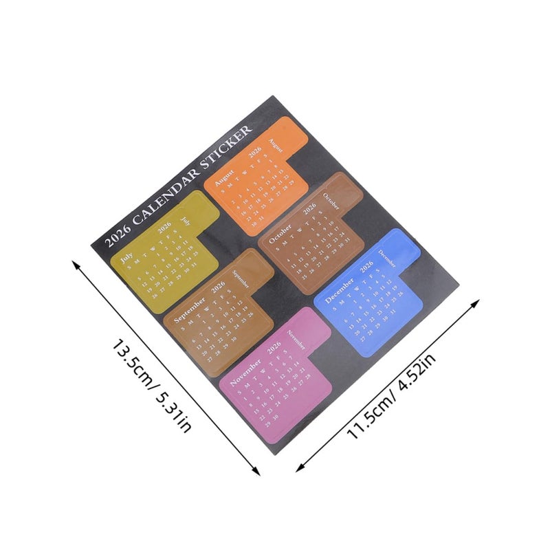 Reusable Colorful Monthly Planner Tabs Stickers 8 Sets Index for Notepad Calendar Journals - Image 3