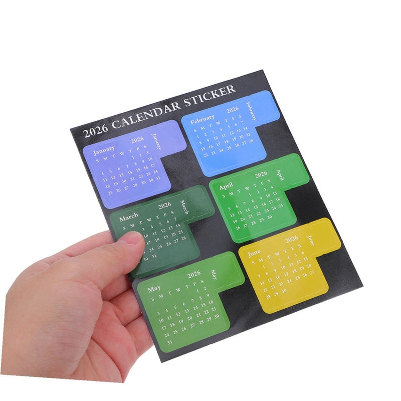 Reusable Colorful Monthly Planner Tabs Stickers 8 Sets Index for Notepad Calendar Journals - Image 5