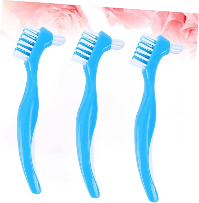 6Pcs Double Head Denture Cleaning Brush Soft Bristles Portable Oral Care - Image 4