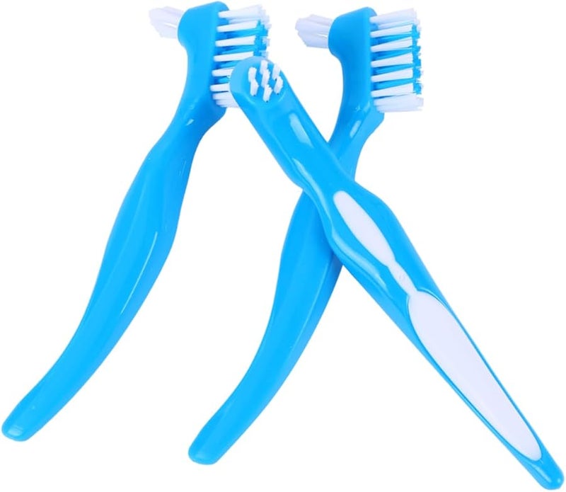 6Pcs Double Head Denture Cleaning Brush Soft Bristles Portable Oral Care - Image 2