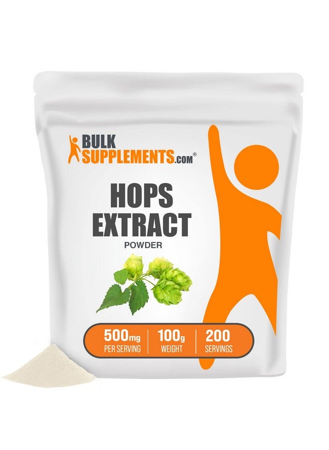 BULKSUPPLEMENTS.COM - Hops Extract Powder Herbal Supplement Sourced From Hops Flowers Hops Powder 500Mg Of Hops Extract Per Serving Gluten Free (100 Grams 3.5 Oz) - Image 1