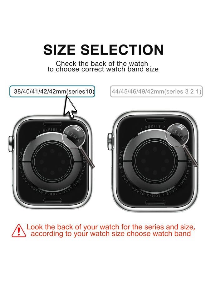MARGE PLUS Stainless Steel Milanese Loop Compatible with Apple Watch Band 42mm 44mm 45mm 49mm 38mm 40mm 41mm men and women, Mesh Loop Magnetic Clasp Replacement for iWatch Bands Ultra Series 9 8 7 SE 6 5 4 3 2 1 - Image 2