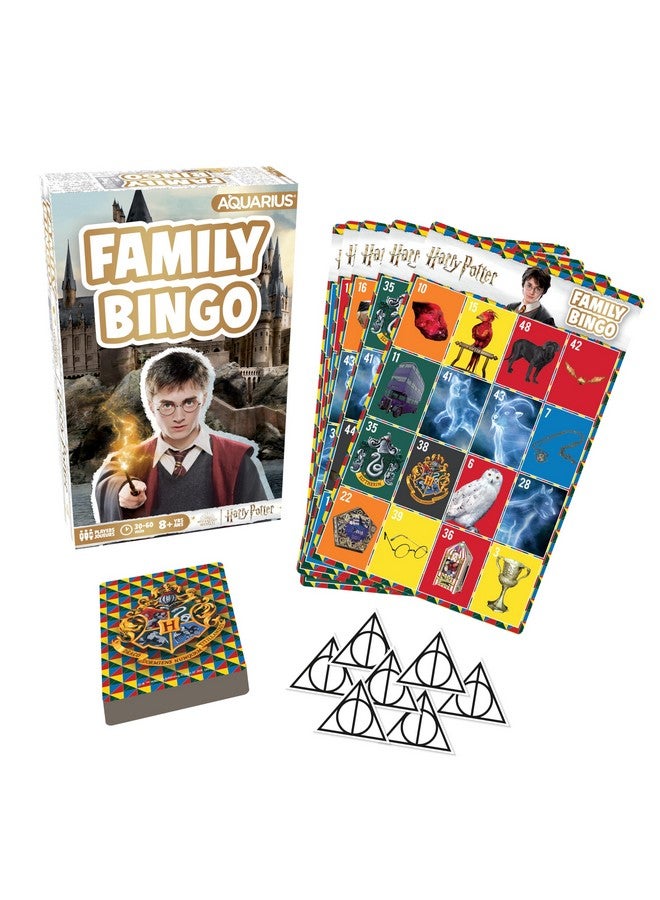 Aquarius AQUARIUS Harry Potter Family Bingo Game - Fun Family Party Game for Kids, Teens & Adults - Entertaining Game Night Gift - Officially Licensed Harry Potter Merchandise - Image 1