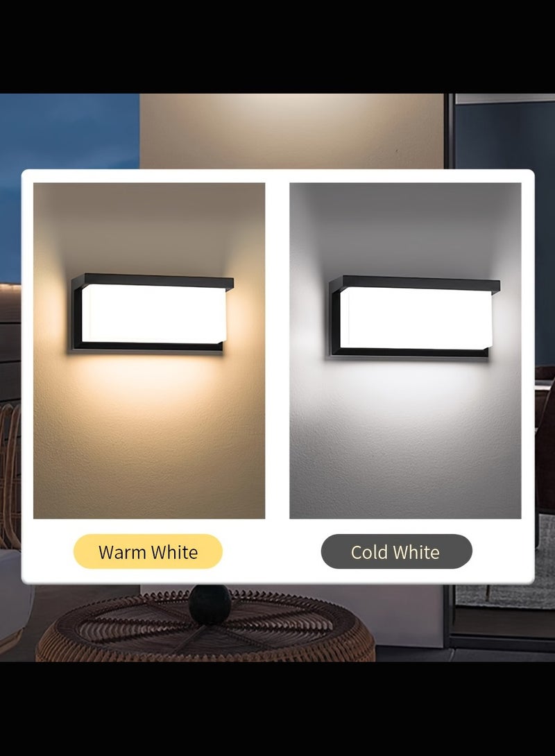 في ماكس مصباح حائط خارجي LED عصري، مقاوم للماء بقوة ١٨ واط، بثلاثة أوضاع ألوان (٣٠٠٠/٤٠٠٠/٦٥٠٠ كلفن) | مقاوم للعوامل الجوية IP65، مقاوم للصدأ، إضاءة ساطعة ١٩٢٠ لومن، مناسب للشرفة والحديقة والجراج والمنزل. - Image 4