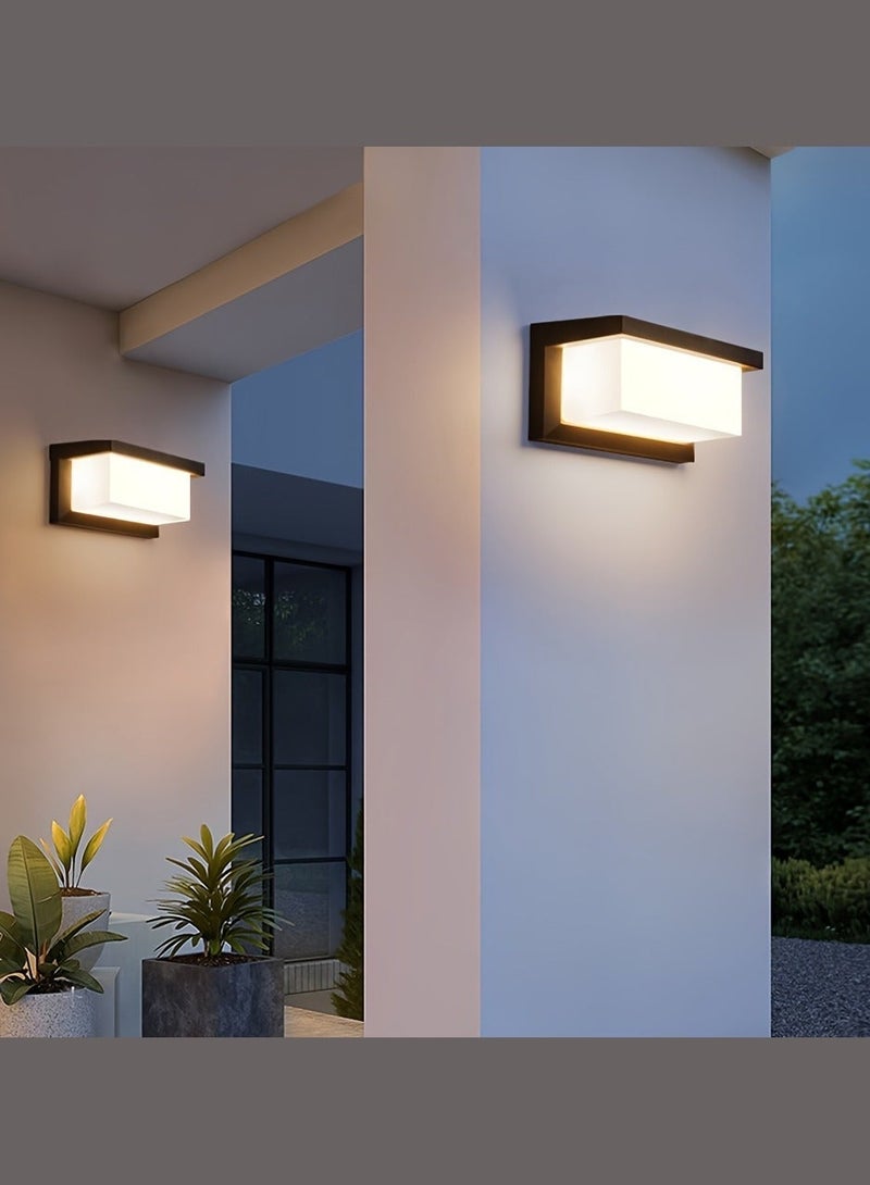 في ماكس مصباح حائط خارجي LED عصري، مقاوم للماء بقوة ١٨ واط، بثلاثة أوضاع ألوان (٣٠٠٠/٤٠٠٠/٦٥٠٠ كلفن) | مقاوم للعوامل الجوية IP65، مقاوم للصدأ، إضاءة ساطعة ١٩٢٠ لومن، مناسب للشرفة والحديقة والجراج والمنزل. - Image 4
