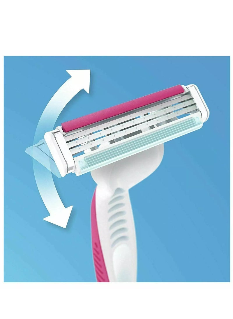 Gillette Venus 3 Women's Razor with 3 Blades Pack of 4 Razor Blades  - Image 4