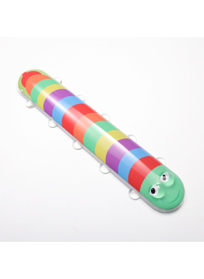 Cartoon Transparent Silicone Wrist Keypad Cushion Refreshing And Comfortable Office Small Hand Cushion Men's And Women's Internet Celebrity Computer Mouse Cushion-Pattern:Green Caterpillar Keyboard Pad  - Image 1